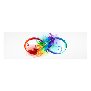 Infineensymbool met regenboogvanger foto afdruk