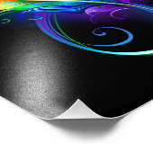 Infineensymbool met regenboogvanger foto afdruk (Hoek)