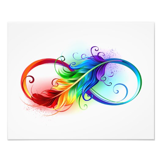 Infineensymbool met regenboogvanger foto afdruk (Voorkant)