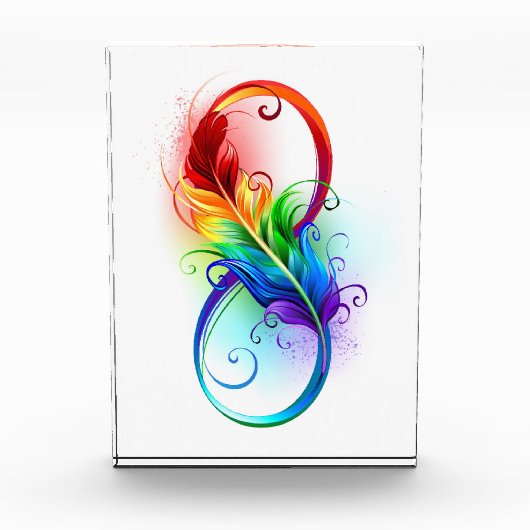 Infineensymbool met regenboogvanger fotoblokken (Voorkant)