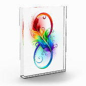 Infineensymbool met regenboogvanger fotoblokken (Links)