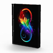 Infineensymbool met regenboogvanger fotoblokken (Rechts)