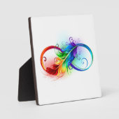 Infineensymbool met regenboogvanger fotoplaat (Voorkant)