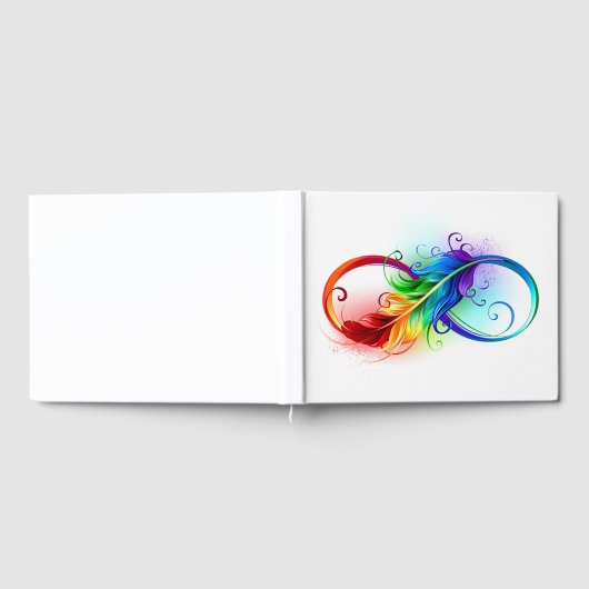 Infineensymbool met regenboogvanger gastenboek (Volledig)