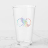 Infineensymbool met regenboogvanger glas (Achterkant)