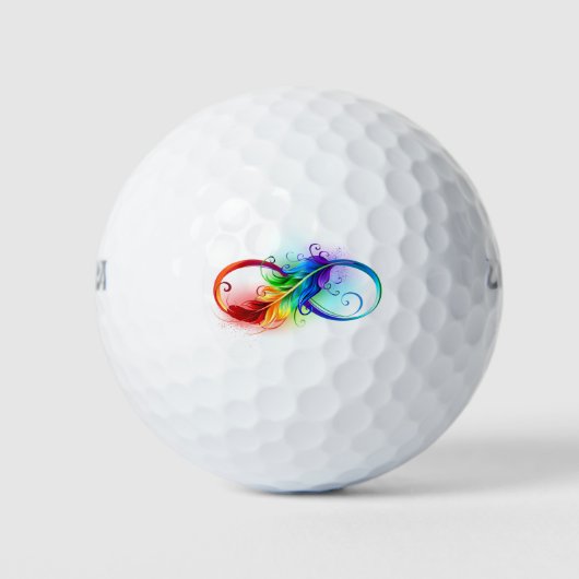 Infineensymbool met regenboogvanger golfballen (Voorkant)