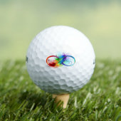Infineensymbool met regenboogvanger golfballen (Insitu Shirt)