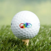 Infineensymbool met regenboogvanger golfballen (Insitu Shirt)