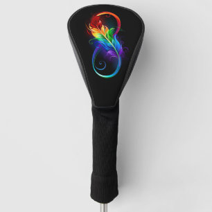 Infineensymbool met regenboogvanger golfheadcover