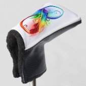Infineensymbool met regenboogvanger golfheadcover (3/4 voorkant)