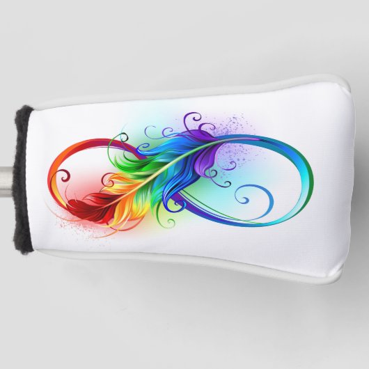 Infineensymbool met regenboogvanger golfheadcover (Voorkant)
