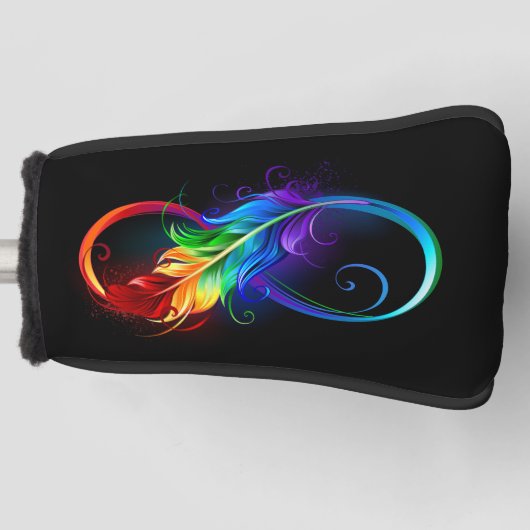Infineensymbool met regenboogvanger golfheadcover (Voorkant)