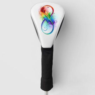 Infineensymbool met regenboogvanger golfheadcover