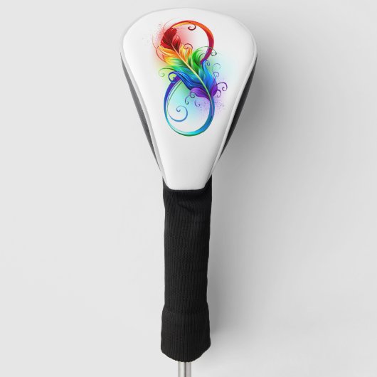 Infineensymbool met regenboogvanger golfheadcover (Voorkant)