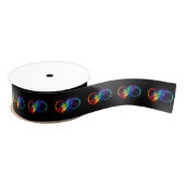 Infineensymbool met regenboogvanger grosgrain lint (Spoel)