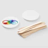 Infineensymbool met regenboogvanger handwaaier (Niet-gemonteerd)