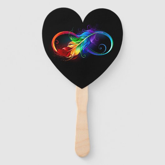Infineensymbool met regenboogvanger handwaaier (Voorkant)