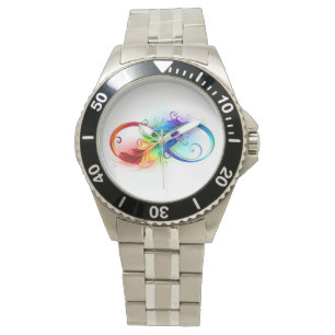 Infineensymbool met regenboogvanger horloge