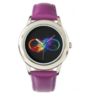 Infineensymbool met regenboogvanger horloge