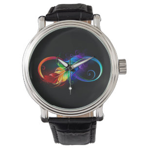 Infineensymbool met regenboogvanger horloge