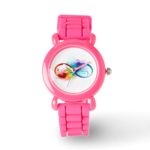 Infineensymbool met regenboogvanger horloge