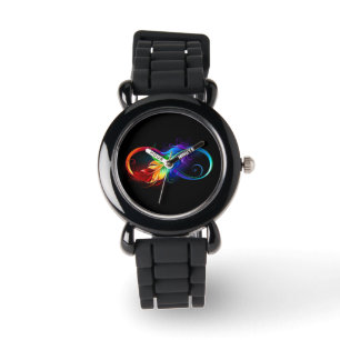 Infineensymbool met regenboogvanger horloge
