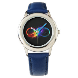 Infineensymbool met regenboogvanger horloge