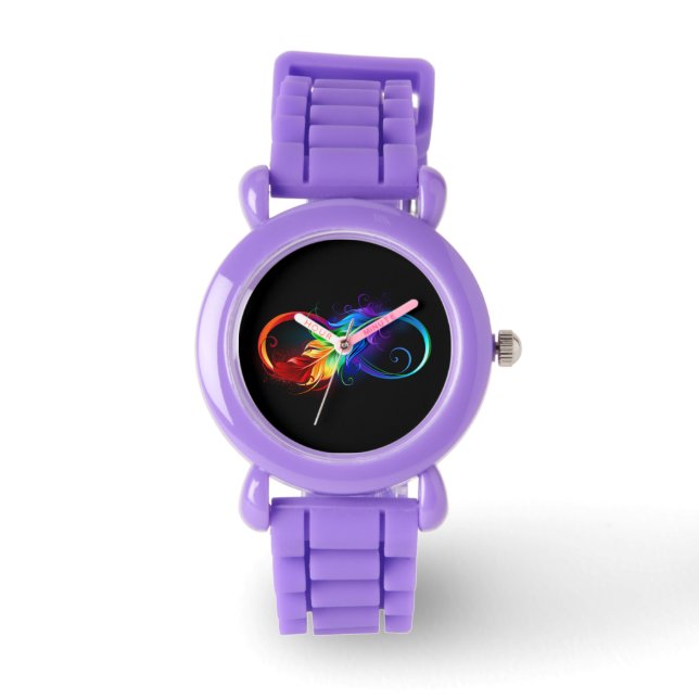 Infineensymbool met regenboogvanger horloge (Voorkant)