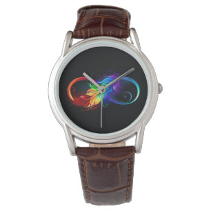 Infineensymbool met regenboogvanger horloge