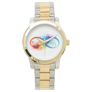 Infineensymbool met regenboogvanger horloge