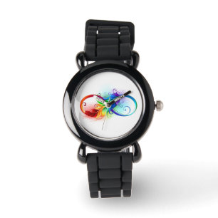 Infineensymbool met regenboogvanger horloge
