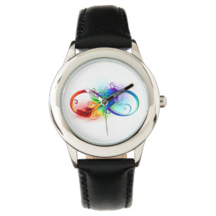 Infineensymbool met regenboogvanger horloge