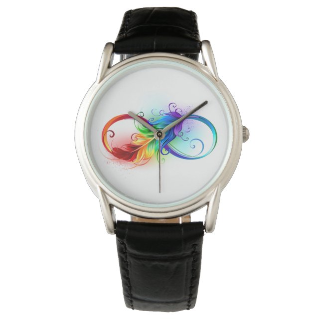 Infineensymbool met regenboogvanger horloge (Voorkant)