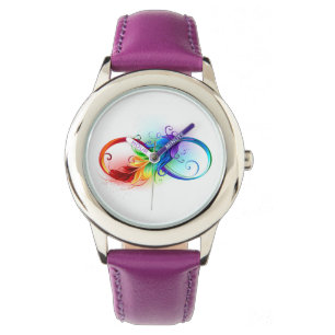 Infineensymbool met regenboogvanger horloge