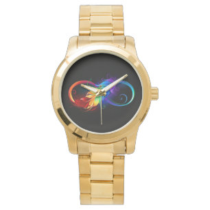 Infineensymbool met regenboogvanger horloge