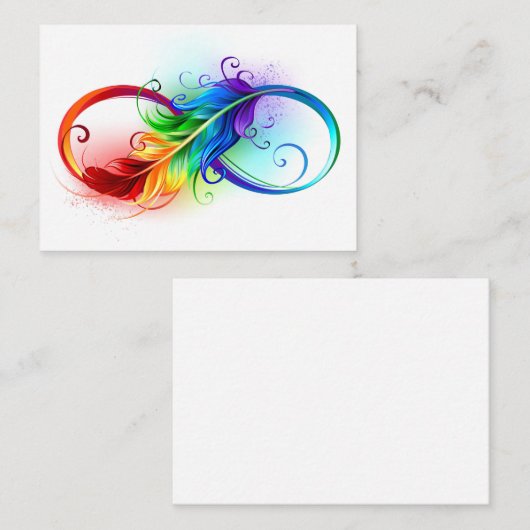 Infineensymbool met regenboogvanger informatiekaartje (Voorkant / Achterkant)