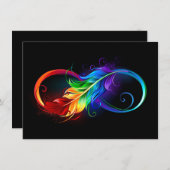 Infineensymbool met regenboogvanger informatiekaartje (Voorkant / Achterkant)