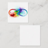 Infineensymbool met regenboogvanger informatiekaartje (Voorkant / Achterkant)