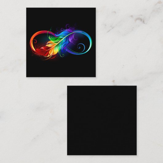 Infineensymbool met regenboogvanger informatiekaartje (Voorkant / Achterkant)