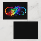 Infineensymbool met regenboogvanger informatiekaartje (Voorkant / Achterkant)