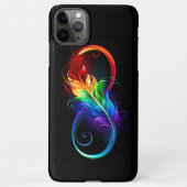 Infineensymbool met regenboogvanger iPhone hoesje (Achterkant)