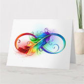 Infineensymbool met regenboogvanger kaart (Voorkant)