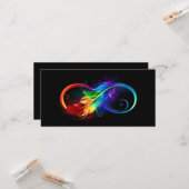 Infineensymbool met regenboogvanger kaart (Voorkant / Achterkant in situ)