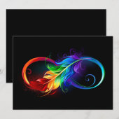 Infineensymbool met regenboogvanger kaart (Voorkant / Achterkant)