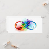 Infineensymbool met regenboogvanger kaart (Voorkant / Achterkant in situ)