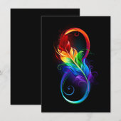 Infineensymbool met regenboogvanger kaart (Voorkant / Achterkant)