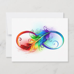 Infineensymbool met regenboogvanger kaart