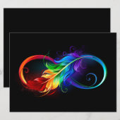 Infineensymbool met regenboogvanger kaart (Voorkant / Achterkant)