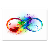 Infineensymbool met regenboogvanger kaart (Voorkant)