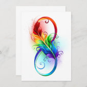 Infineensymbool met regenboogvanger kaart (Voorkant / Achterkant)